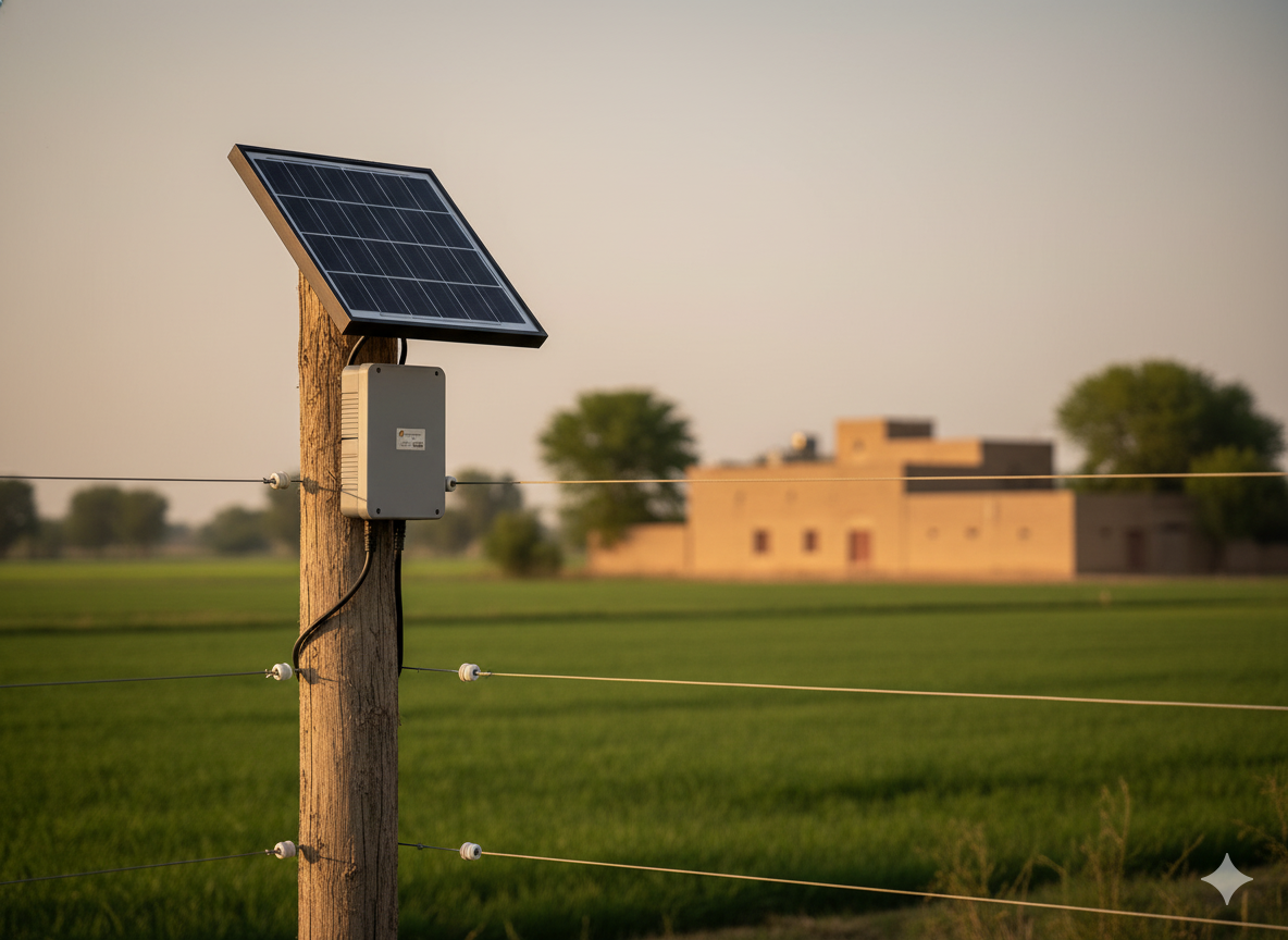Solar-Powered Fencing electric fence installation in Lahore